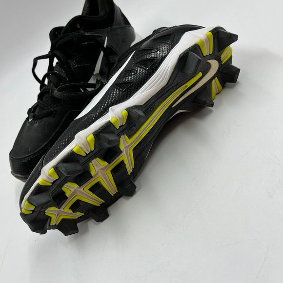 Nike Softball Cleats Womens 8.5 Black White 684680-010 Hyperdiamond Keystone - Picture 7 of 8